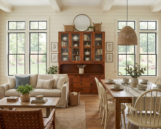 Oak Hutch and Buffet